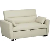 Homcom Schlafsofa, 2-Sitzer Sofa mit Schlaffunktion, Verstellbare Rückenlehne, Couch mit Kissen, Samtoptik, Schlafcouch für Wohnzimmer, Sofas & Couches, Schlafsofas