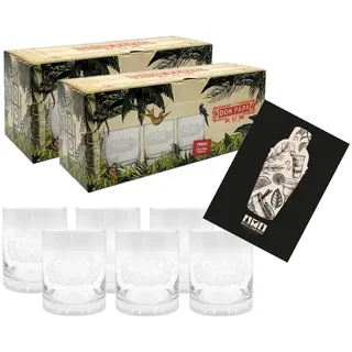 APA Gläser-Set Don Papa Rum Tumbler Glas Gläser Set - 6x Tumbler