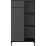 Germania Rovigo Aktenschrank 64 x 34 x 120 cm schwarz
