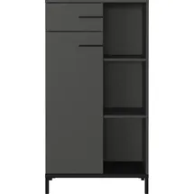Germania Rovigo Aktenschrank 64 x 34 x 120 cm schwarz