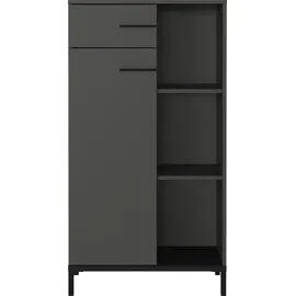 Germania Rovigo Aktenschrank 64 x 34 x 120 cm schwarz