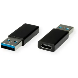 Value USB-A auf USB-C Adapter Schwarz