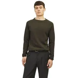 JACK & JONES Hill Knit Crew Pullover Olive Night L
