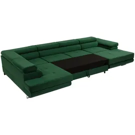 Mirjan24 Wohnlandschaft Torezio Bis Cord, Stilvoll Eckcouch mit Bettkasten und Schlaffunktion, Einstellbare Kopfstützen, 346x203x70-90 cm, Wohnzimmer, Sofas ...