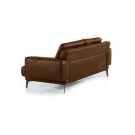 W.Schillig Couch Lederbezug 2-Sitzer Braun