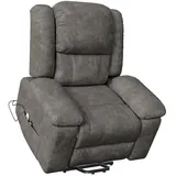 Fernsehsessel, Grau, Metall, 102x106x93 cm, Wohnzimmer, Sessel, Fernsehsessel