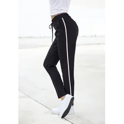 LASCANA Jogger Pants, mit sportlichen Seitenstreifen, Loungewear LASCANA schwarz 42