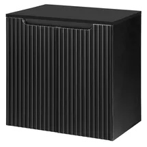 [en.casa] Waschbeckenunterschrank Skelbolu mit 2 Türen 60x60x40cm Schwarz [en.casa]