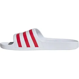 adidas Adilette Aqua White / Team Colleg Red / White 47 1/3