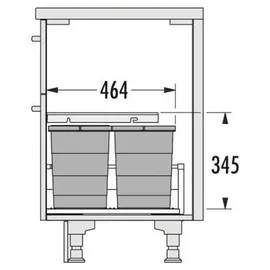 HAILO Allegro 18 l Dunkelgrau