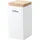 Continenta Vorratsdose quadratisch weiß 10 x 10 x 20,5 cm 1,2 l