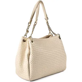 Valentino Gea Schultertasche Synthetik Beige