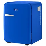 TZS FIRST AUSTRIA Table Top Kühlschrank FA-5172-3-BU, 56.2 cm hoch, 41 cm breit, Minikühlschrank 40L, Getränkekühlschrank lautlos, LED-Beleuchtung blau|bunt