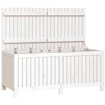 vidaXL Gartentruhe 147 x 68 x 64 cm Weiß