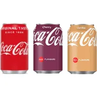 Coca Cola Original, Cherry, Vanilla je 24x0,33l Dosen (72 Dosen gesamt)