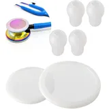 Replacement Accessories Kit Fits Classic 3, Cardiology 3 & Cardiology 4 Stethoscope for Littmann Stethoscope Replacement Parts & Stethoscope Bell Diaphragm Cover and Eartips Replacement Parts(White)