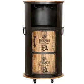 Garden Pleasure Hausbar LUNI 60 x 60 x 115 cm Schwarz