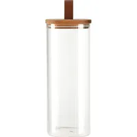 EH Excellent Houseware Xxxl Glasbehälter, transparent Glas, 10.5x25.5x10.5 cm