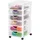 Iris Ohyama Kunststoff-Schubladenbox mit Rollen, 6 flachen Schubladen, Mattweiß, Griffe zum Ziehen, Für Schlafzimmer, Schule & Büro, BPA-frei, Schubladenschrank, Rollcontainer, A4 Drawer, DDDC-360