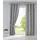 Gardinenbox 2er Set Vorhänge Blickdicht Gardinen Matt Lichtdurchlässig »Palermo« mit Ösen und Raffhalter Dekoschal HxB 225x140 cm Grau,