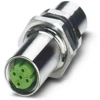 Phoenix Contact SACC M12 Rundsteckverbinder Buchse 4-polig, Tafelmontage, Steckanschluss