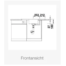 Blanco Zia 9 E cafe + Excenterbetätigung
