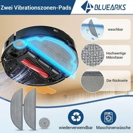 bluearks 29 Stück Zubehör für Roborock S8 MaxV Ultra/S8 Max Ultra