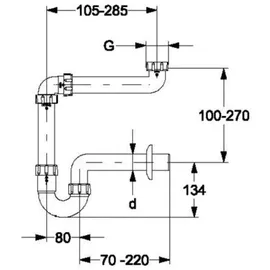Haas + Sohn Greta Raumsparsiphon grau