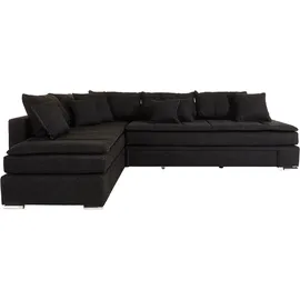 INOSIGN Ecksofa »Night & Day L-Form mit Dauer-Schlaffunktion ohne Armlehnen«, mit Boxspring-Bettfunktion 180x200 cm und Bettkasten, Dauerschläfer! schwarz