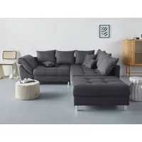 COLLECTION AB »Innsbruck«, (Spar-Set), Ecksofa und Hocker, Recamiere links oder rechts montierbar, grau