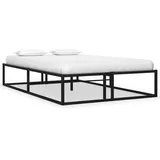 vidaXL Bettgestell Schwarz Metall 120x200 cm