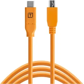 Tether Tools USB-C auf Mini-USB 2.0 4,60 m Orange