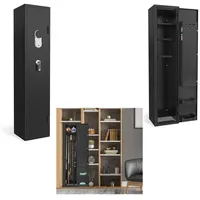 FIVMEN Waffenschrank Wandtresor Möbeltresor Safe Tresor mit Schloss 2 Schlüsseln, und Befestigungsmaterial