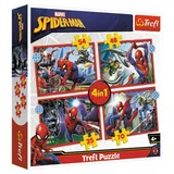 Trefl S.A. 4 in 1 Puzzle - Spiderman (Kinderpuzzle)