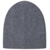 Style & Republic 100% Kaschmir Beanie für Herren, fein gerippt in versch. Farben (Grau) - Einheitsgröße