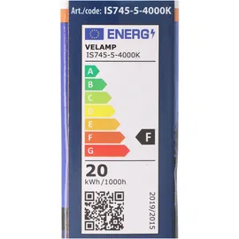 VELAMP PADLIGHT5, SMD LED Strahler, 20W IP65, schwarz 4000K