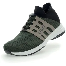 UYN Sneaker-Laufschuhe Nature Tune (Merinowolle, flexibel, nahtlos) olivegrün Herren