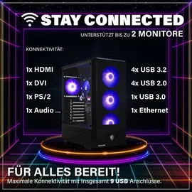 hyper byte Essential Gaming PC AMD Ryzen 3 3200G 4,0 GHz 16 GB RAM 256 GB SSD Win 11 Pro