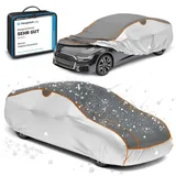 Walser Auto-Hagelschutzplane, PKW-Hagelschutzgarage wasserdicht, Auto-Abdeckplane Perma Protect, atmungsaktive PKW-Abdeckung, Autoplane, Größe: L