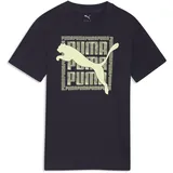 Puma Graphic Cat T-Shirt 140, new navy Blue - 140