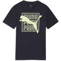 Puma Graphic Cat T-Shirt 140, new navy Blue - 140