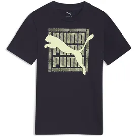 Puma Graphic Cat T-Shirt 140, new navy Blue - 140