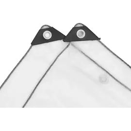 vidaXL Plane mit Ösen 5 x 5 m Transparent