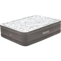 BESTWAY TriTech® Doppelluftbett Fashion FlockTM mit integrierter Elektropumpe 203 x 152 x 56 cm - Braun
