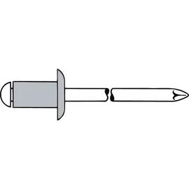 ede - sfs group Blindniet Alu/Stahl Flachrundkopf 6 x 10 mm 250 Stück