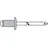 ede - sfs group Blindniet Alu/Stahl Flachrundkopf 6 x 10 mm 250 Stück