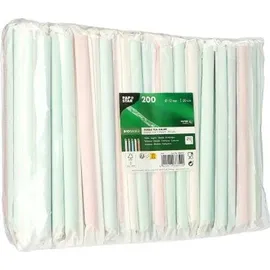 Papstar Bubble Tea Papierstrohhalme Ø 12 mm 20 cm farbig sortiert 1200 St.