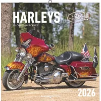 Neumann Harleys 2026 - Broschürenkalender 30x30 cm (30x60 geöffnet)