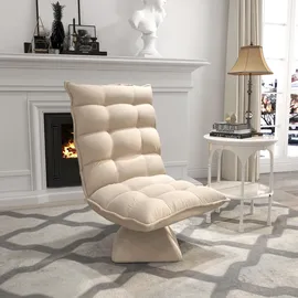 Homcom Bodenstuhl mit Verstellbarer Rückenlehne,