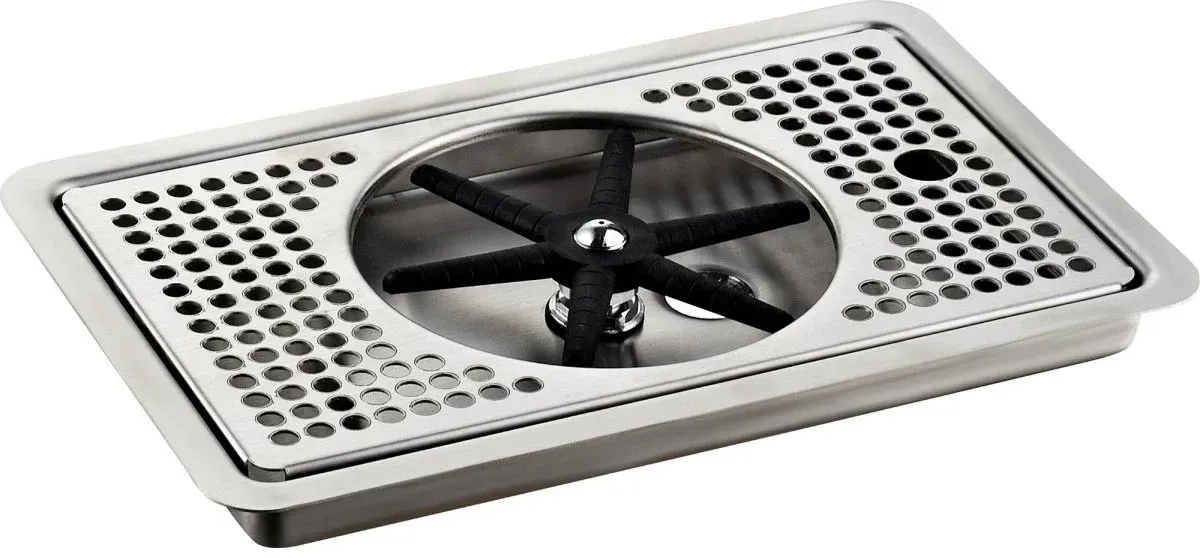 leistungsstarker Glas-Spüler aus Edelstahl